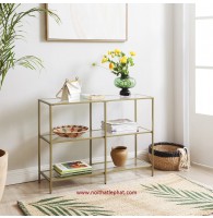 BÀN CONSOLE _33 KHUNG THÉP SƠN TĨNH ĐIỆN - MẶT KÍNH