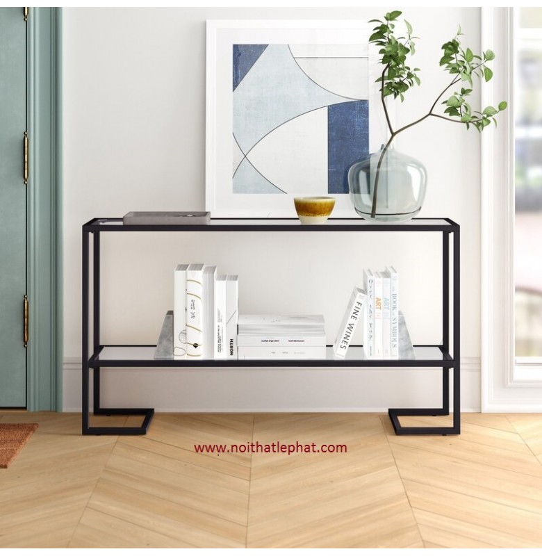 BÀN CONSOLE_38 KHUNG THÉP SƠN TĨNH ĐIỆN - MẶT KÍNH