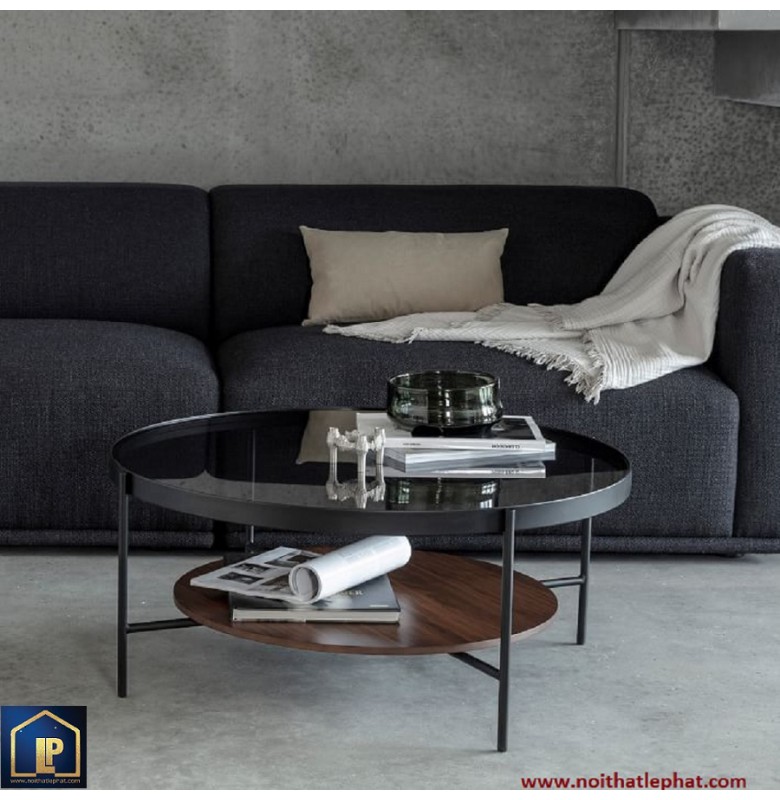 BÀN SOFA TRÒN MẶT KÍNH CƯỜNG LỰC CAO CẤP. BSF_29