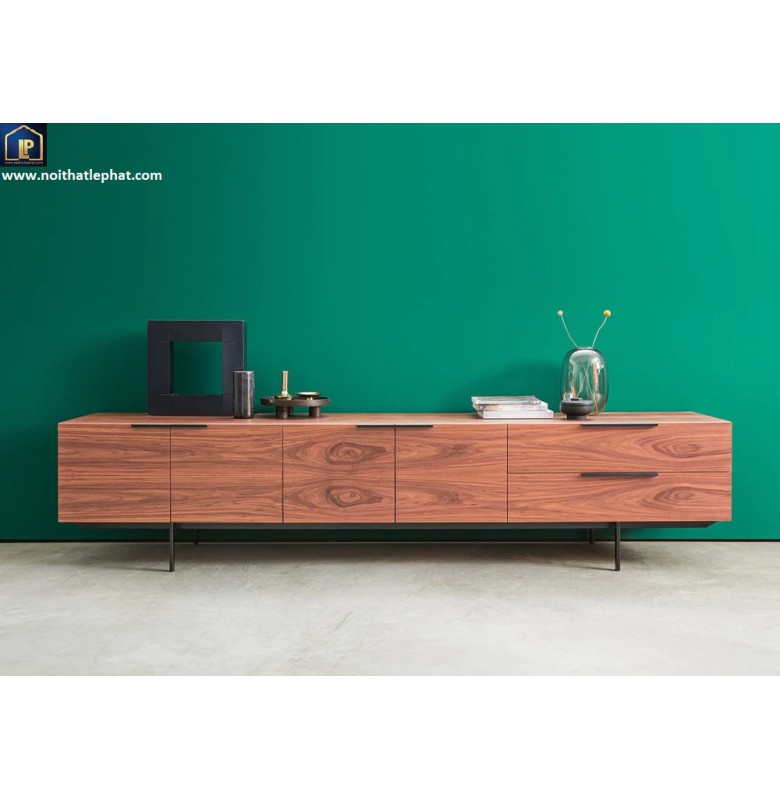 Tủ Tivi Gỗ Hiện Đại  2 Ngăn Hộc Kéo và 4 Cửa Mở. Tv_21