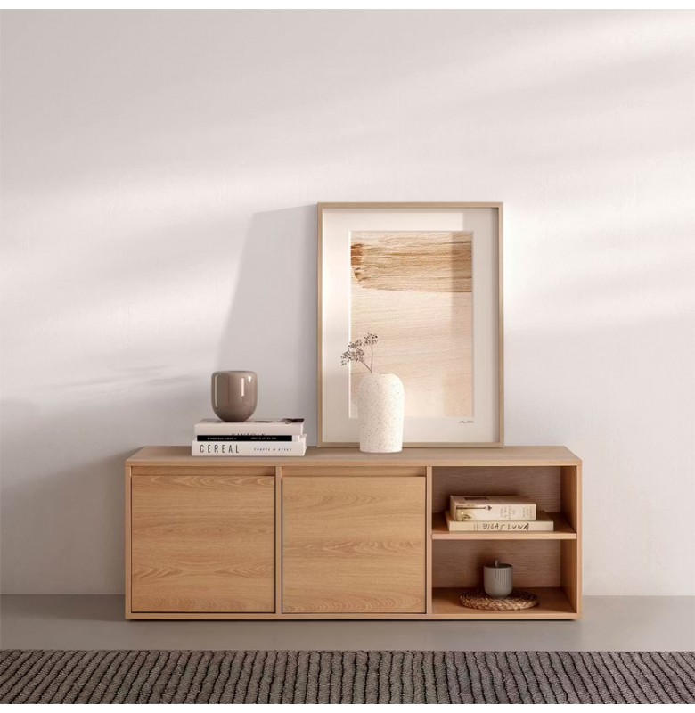 TV_49. Kệ Tủ Tivi D125cm, Màu Vân Gỗ Sồi.